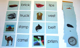 Blue Word & Picture Cards - M&M Montessori Materials
 - 2