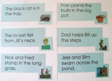 Blue Sentences & Pictures - M&M Montessori Materials
 - 3