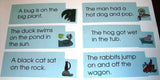 Blue Sentences & Pictures - M&M Montessori Materials
 - 5