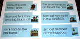 Blue Sentences & Pictures - M&M Montessori Materials
 - 6