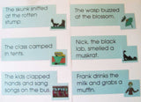 Blue Sentences & Pictures - M&M Montessori Materials
 - 4