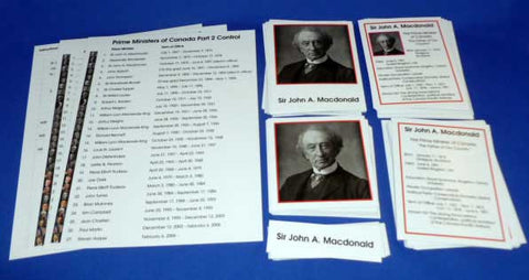 Canadian Prime Ministers - M&M Montessori Materials