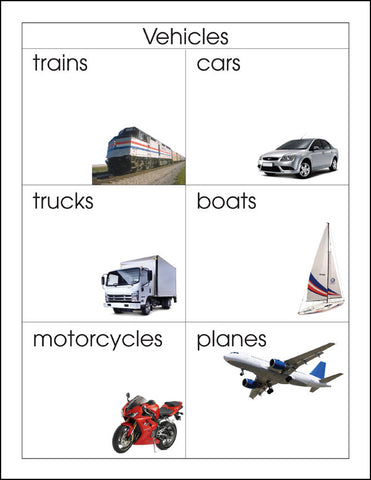 Vehicles - M&M Montessori Materials
