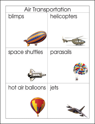 Air Transportation - M&M Montessori Materials
