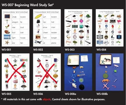 Word Study Set - Beginner - M&M Montessori Materials

