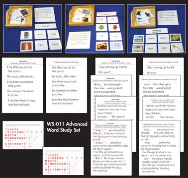 Word Study Set - Advanced - M&M Montessori Materials
