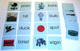 Blue Word & Picture Cards - M&M Montessori Materials
 - 1