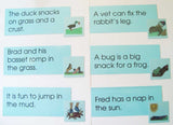 Blue Sentences & Pictures - M&M Montessori Materials
 - 2