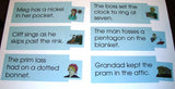 Blue Sentences & Pictures - M&M Montessori Materials
 - 7