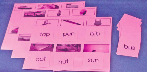Pink Picture Sheets - M&M Montessori Materials
