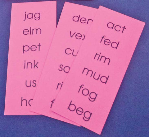 Pink Basic Word Lists - M&M Montessori Materials

