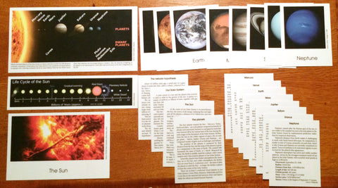 Solar System - Advanced - M&M Montessori Materials
