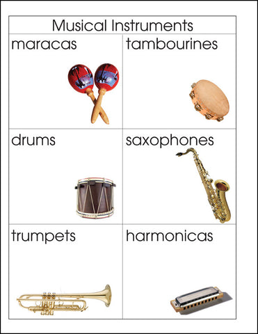 Musical Instruments - M&M Montessori Materials
