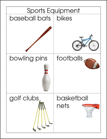 Sports Equipment - M&M Montessori Materials
