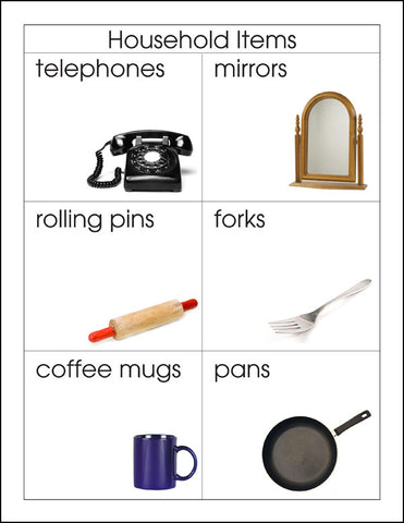Household Items - M&M Montessori Materials
