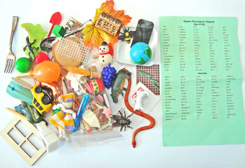 85 Phonogram Objects - M&M Montessori Materials
