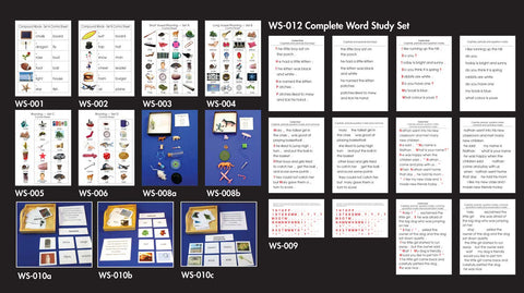 Word Study Set - Complete - M&M Montessori Materials
